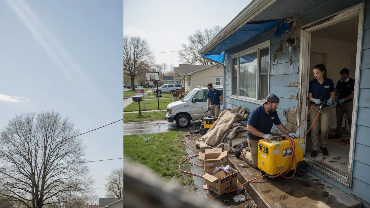 Basement Flood Cleanup in Burlington, IL near me
